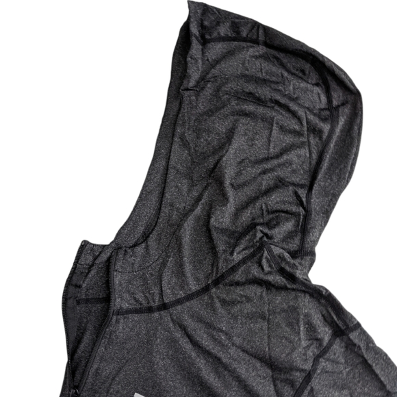 🍑Sport Fitness Zip up Hoodie Charcoal Medium 516 - Picture 4 of 8